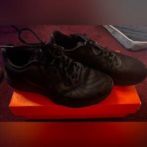 All Black NIKE shoes